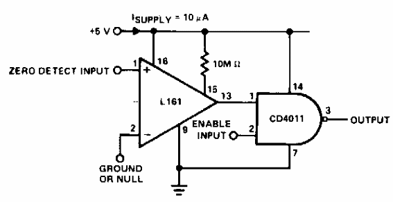 Detector de paso por cero CMOS 
