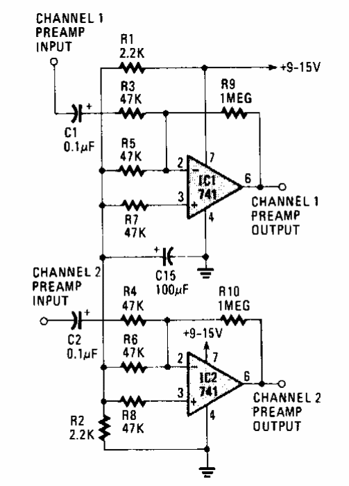 Preamplificador estéreo 
