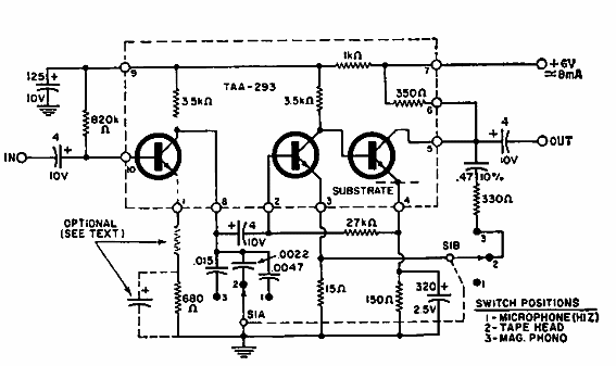 Amplificador integrado antiguo 
