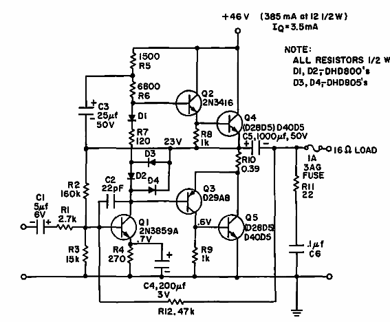 Amplificador de 12 W 
