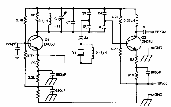 Oscilador de sobretom de 100 MHz 
