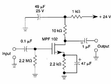 Preamplificador con FET 
