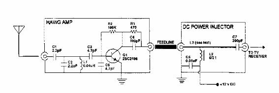 Amplificador de 427 a 439 MHz 
