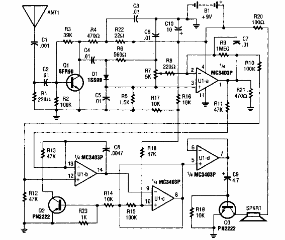 Detector de transmisor espía 
