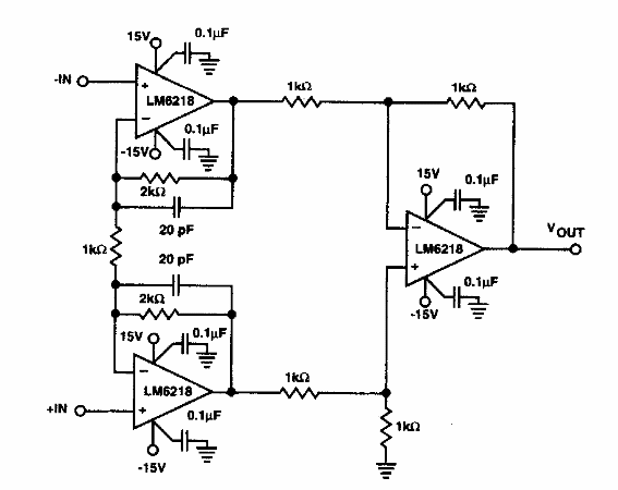 Amplificador para instrumentos de alta velocidad 
