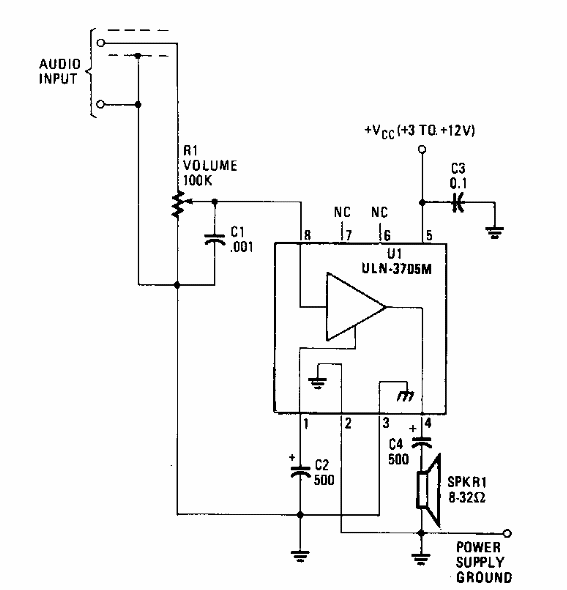 Amplificador de baja tensión 
