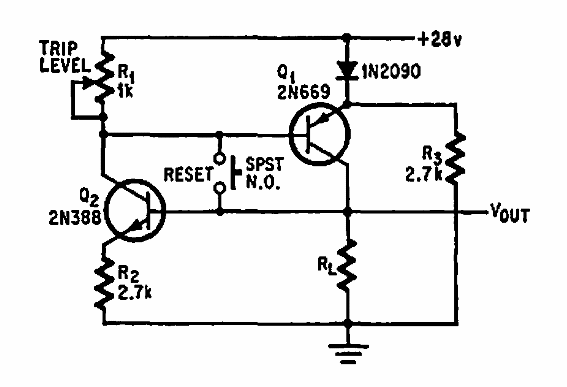 Circuito de protección con reinicio manual 
