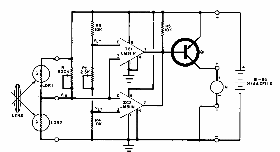 Detector de perturbaciones de luz 
