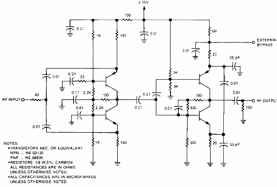 Amplificador de aislamiento RF para 400 MHz 
