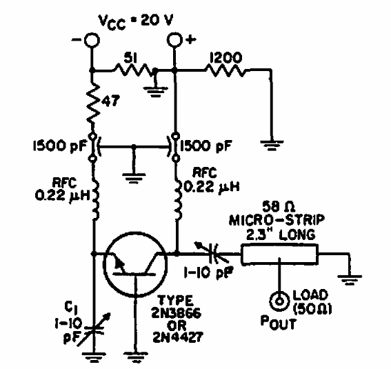 Oscilador de 500 MHz 
