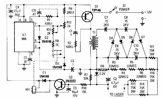 Fuente de LASER HeNe 
