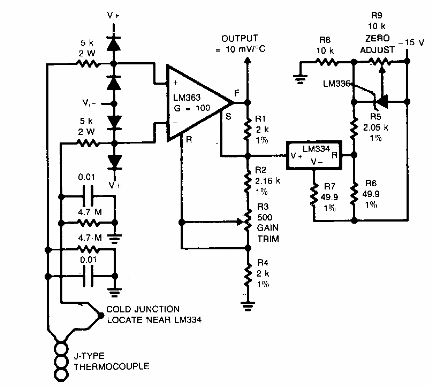 Amplificador de termopar 
