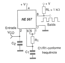 Oscilador rectangular de 100 mA 
