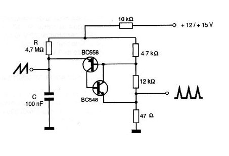 Relajación con transistor bipolar
