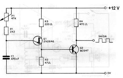 Oscilador rectangular con Unijuntura
