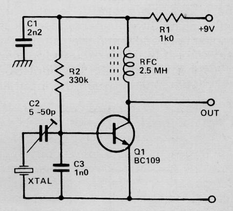 Oscilador XTAL 100 kHz a 8 MHz 
