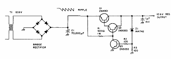 Fuente de alimentación de 12,6 V con 3 A 
