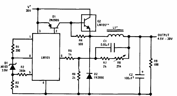 Fuente de alimentación conmutada de 4,5 a 30 V con 6 A 
