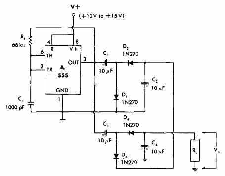 Convertidor de 15 a 24 V con el 555 
