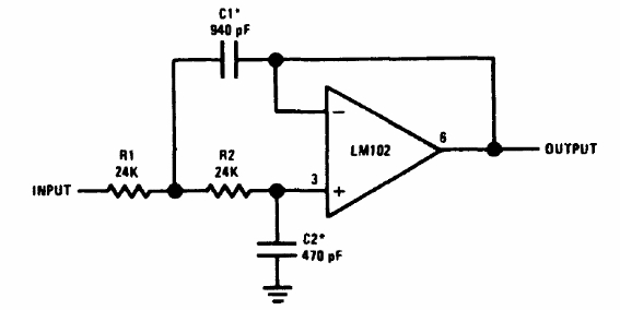 Filtro pasa baja de 10 kHz 
