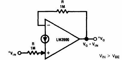 Búfer con el LM3900 
