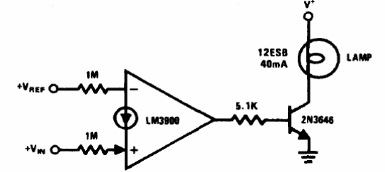 Comparador de potencia LM3900 
