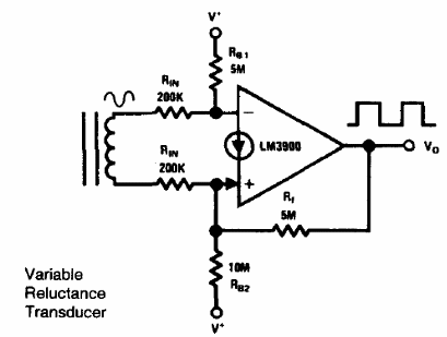 Amplificador para sensor de reluctancia variable 
