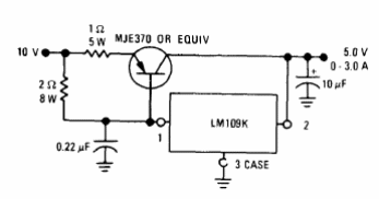 Regulador 5 V x 3 A LM109 
