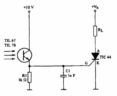 Relé de luz con SCR 
