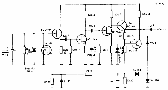 Receptor para telegrafía óptica 
