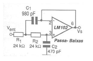 Filtro pasa baja LM102 
