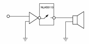 Interruptor analógico de 1,3 ohms 
