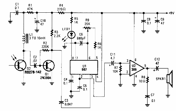 Receptor para Infrarrojos de FM Audio Link 
