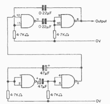 Oscilador de dos tonos 7400 
