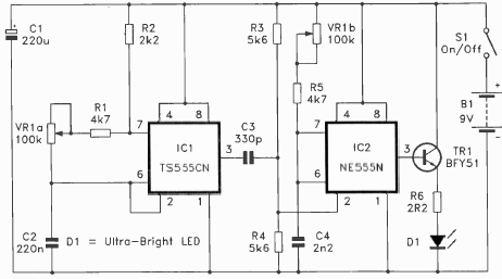 LED estroboscópico 
