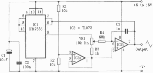 Generador variable triangular 
