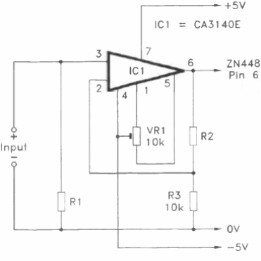 Circuito para sensor de alta impedancia 
