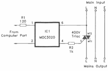 Optocontrol para triac 
