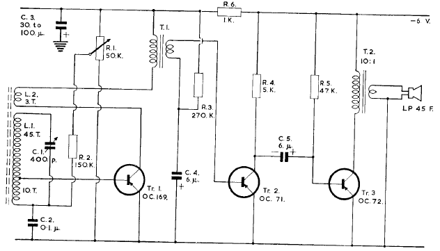 Receptor de 3 transistores 
