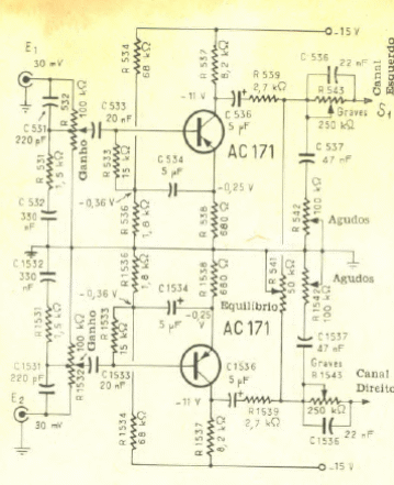 Preamplificador de audio
