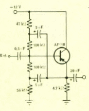 Preamplificador de un transistor 
