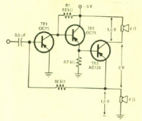 Amplificador de 3 transistores
