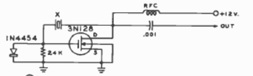 Oscilador MOSFET de cristal 
