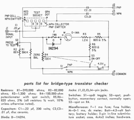 Probador de transistores 
