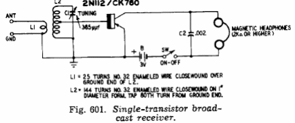Receptor de 1 transistor 
