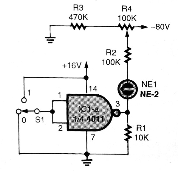 Driver CMOS Para Lámpara Neon 
