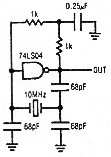 Oscilador a Cristal TTL 10 MHz
