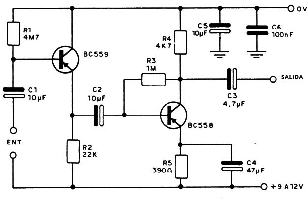 Preamplificador PNP
