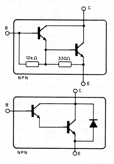 Figura 2 – El transistor Darlington (NPN)
