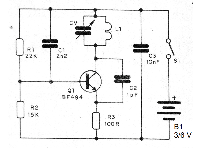 Figura 1 - Diagrama del oscilador
Figura 1 - Diagrama del oscilador